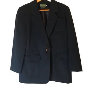 Vintage harve Bernard Navy Jacket Size 10